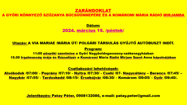 Via Mariae zarandoklat 20240315