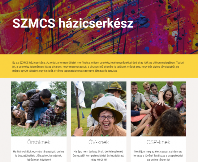 Elindult a Házicserkész Elindult a Házicserkész